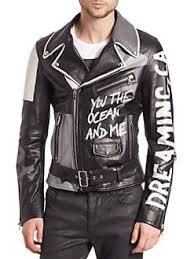 Black And Gold Motorcycle Jacket Diesel Black Gold Graffiti Print Leather Jacket Br Painted Leather Jacket Leather Jacket Diy Leather Jacket