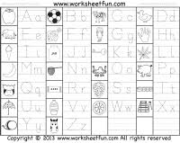 These worksheets have dashed upper and lower case letters to help kids. Alphabet Tracing Free Printable Worksheets Worksheetfun Tracing Worksheets Free Letter Tracing Worksheets Tracing Worksheets