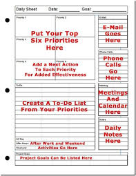 Daily Planner Based On Priorities Daily Planner Printable Getting Things Done Planner Organization