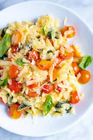 Orzo Pasta With Tomatoes Basil And Parmesan Recipe Orzo Pasta Recipes Pasta Recipes How To Cook Orzo