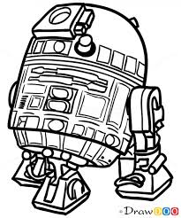 How To Draw R2 D2 Chibi Star Wars Chibi Star Wars Drawings