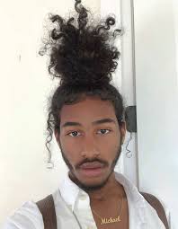 Curly Messy Bun Greathairstyles Long Hair Styles Men Man Bun Curly Hair Curly Hair Styles Naturally