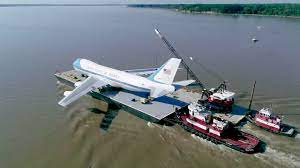Air Force One Replica Travels Down Potomac River