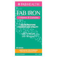 Along with these key ingredients, elevit also contains a range of vitamins and minerals to help support baby's development such as vitamin b3 (nicotinamide), vitamin d and minerals such as zinc, magnesium, selenium and b complex vitamins, in quantities aligned to the current australian recommended daily intakes for pregnancy. Buy Fab Iron Vitamin B Complx 60 Tablets Online At Chemist Warehouse