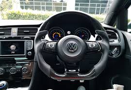 Vw Golf Mk7 R Custom Steering Wheel For Richie Morrison Now Fitted Carbon Fibre Full Reshape Nappa Leather On Th Volkswagen Golf Volkswagen Vw Golf Tdi