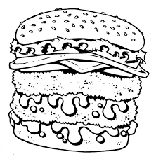 The activity pages feature 24 pictures of healthy and not healthy foods, as well as labels. Double Decker Cheeseburger Junk Food Coloring Page Download Print Online Coloring Pages For Free Color Nimbus