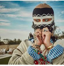 Step into alessandro michele's wonderland with styles featuring classic think kitsch cherry print cardigans and oversized nostalgic knitted sweaters. Bad Girl Rihanna Works A Bejewelled Gucci Mask For Coachella Blanck Digital
