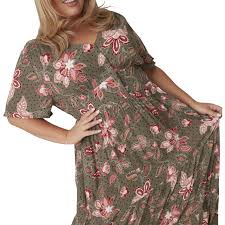 Women's plus size floral lace 3/4 sleeve wedding maxi dress. Plus Size Dresses Playsuits Jumpsuits Womens Clothing Accessories Big W