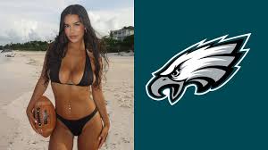 IN PHOTOS: Love Island's Genevieve Shawcross pledges allegiance to Eagles  for 2023 season in swimsuit shoot