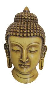 Amazon.com: Vintage Style Carved Nirvana Buddha Head Mask Wall Hanging  Sculpture (Natural Beige) : Home & Kitchen