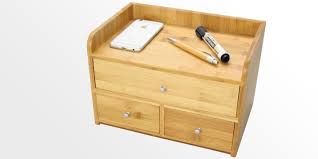 Buy wooden organizer online at affordable prices. Desk Organiser With 3 Drawers Bamboo Office Supplies
