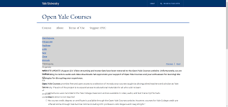 Open Yale Courses（耶鲁大学开放课程）在线学习世界名校课程 ...