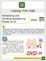 Questions up to 12 + 12  50 questions  100 questions 2. Multiplying Dividing Numbers By Power Of 10 Math Worksheet