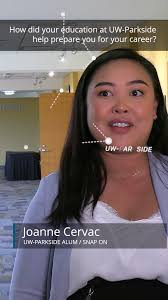 Joanne Cervac, @uwparkside alum, answers "How did your education at  UW-Parkside help prepare you for your career?"
