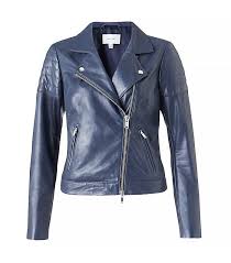 12 Chic Outfit Ideas For When You Have Absolutely Nothing To Wear Leather Jacket Blue Leather Jacket Outfit Leather Jackets Women