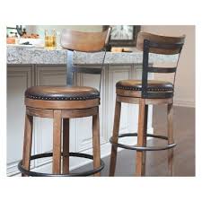 Pinnadel Tall Uph Swivel Barstool Light Brown Signature Design By Ashley With Images Rustic Bar Stools Counter Height Dining Room Tables Bar Stools
