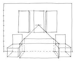 Dining Room One Point Perspective Drawing Perspective Drawing Room Perspective Drawing One Point Perspective