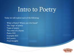 Ppt Intro To Poetry Powerpoint Presentation Free Download Id 2534978