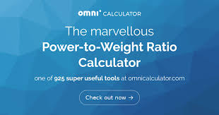 Power To Weight Ratio Calculator Omni