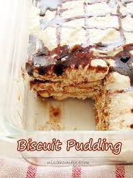 Cooking Is Easy Marie Biscuit Pudding No Bake Eggless Biscuit Pudding Marie Biscuit Pudding Homemade Chocolate Syrup Biscuit Pudding