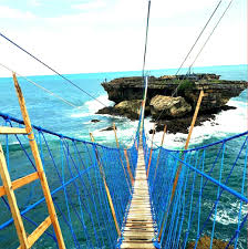 Anda bisa menikmati pemandangan pulau karang kecil dan jembatan tali di. Terpopuler 29 Pantai Timang Pemandangan Pantai