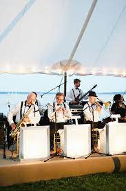 A Jazz Band Heats Up The Night For This Classic Outdoor Wedding By The Bay