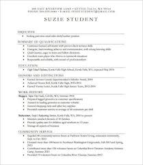 4 high school resume templates and