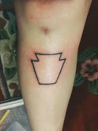 The keystone logo) from any place where it is on or embedded in the image. Keystone State Tattoo Below My Scabbed Up Scraped Up Knee 7rl Sticknpokes