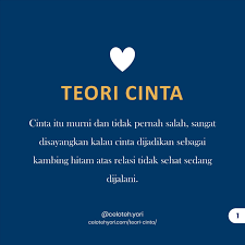 Teori Cinta Di 2020 Teori Cinta Kambing Hitam