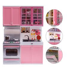 Pink Sale Kid Kitchen Fun Toy Pretend Play Cook Cooking Cabinet Stove Set Toy Girls Toys Kids Toys Pretend Play Kitchen Kids Play Kitchen Kitchen Sets For Kids