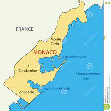 Munich is the capital and most populous city of bavaria. Furstentum Monaco Karte Des Landes Vektor Abbildung Illustration Von Zustand Kanal 74947262