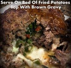 Let's make salisbury steak patties! Poor Man S Steak Or Stuffed Hamburger Texas Homesteader