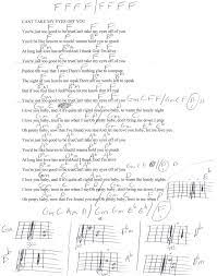 Can T Take My Eyes Off You Franki Valli Guitar Chord Chart Song Lyrics And Chords Lyrics And Chords Learn Guitar