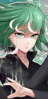1440x2960 Green Hair Tatsumaki One Punch Man Anime Artwork Wallpaper One Punch Man One Punch Anime