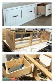 Mudroom Bench With Easy Drawers Diy Storage Bench Diy Mudroom Bench Diy Drawers