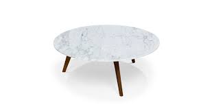 Winsome wood round coffee table for top glass 4. Round Stained Walnut Marble Coffee Table Mara Article