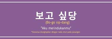 Meski ada penambahan 요 (yo) yang terkesan jadi lebih sopan dan tergolong dalam bahasa formal, tapi frasa ini masih bisa digunakan untuk percakapan kasual. 7 Kata Kata Aku Rindu Kamu Dalam Bahasa Korea So Sweet