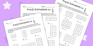 Fișele pot fi folosite în perioada de recapitulare, în primele săptămâni ale clasei a doua. FracÈ›ii FiÈ™Äƒ De Lucru Teacher Made