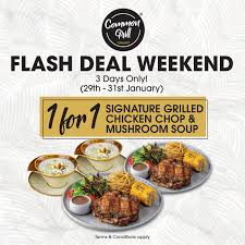 How do you feel about this recipe to day? Common Grill For Three Days Only Enjoy 1 For 1 Signature Grilled Chicken Chop Mushroom Soup When You Order Common Grill Via Our Delivery Partners With This Exclusive Flash Deal You And