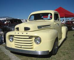 Image result for Chrome Yellow 1950 Ford Truck