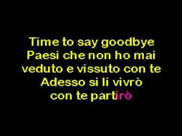 Andrea Bocelli Sarah Brightman Time To Say Goodbye Youtube Andrea Bocelli Sarah Brightman Time To Say Goodbye Karaoke Karaoke Sarah Brightman Karaoke Songs