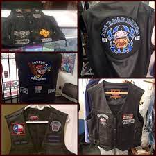 Someone Is Leaking News That We Sew Patches On Leather Vests And We Thank You 3 Vest Earlier This Week 2 The Week Be Leather Vest Varsity Jacket Leather