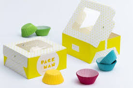 The large source of free box mockup psd templates! Four Cupcake Box Mockup 04 Bakery Boxes Packaging Box Mockup Cupcake Packaging