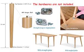 Wrought iron legs for coffee table are rustic country in featuring best design and function. Amazon Com Meetwarm 16 Inch Table Legs Wood Furniture Legs Tapered Round For Coffee End Tables Side Table Chair Mid Century Modern Diy Furniture Leg Natural M8 Hanger Bolts Set Of 4 Kitchen