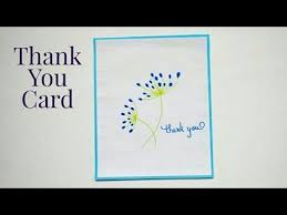 Thank you ecards are a very solid way to express thanks for a favor or solid that someone has done for you. Simple Thank You Card For Mother S Day Dandelion Drawing Easy Thank You Card Ideas Youtube Thank You Cards Simple Cards Dandelion Drawing