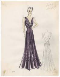 Evening Dress 1940 Bergdorf Goodman Sketches The Met Digital Collections Fashion Illustration Vintage Fashion Vintage Fashion