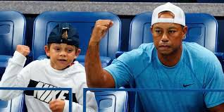 The pga legend was undergoing surgery to repair multiple leg i just worry for his kids. Video Tiger Woods Caddies For Son Charlie At Junior Golf Event Business Insider