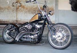 Bobber Rigid Frame Springer Frontend And Ape Hangers Classic Harley Davidson Harley Davidson Harley Davidson Pictures