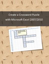 Create A Crossword Puzzle With Any Version Of Microsoft Excel Microsoft Excel Excel Tutorials Excel