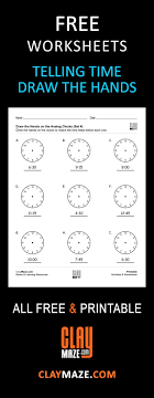 Step by step learn about hours. Free Printable Telling Time Practice Worksheet With Analog Clocks In This One The Student Is Asked To Draw Analog Clock Telling Time Practice Time Worksheets